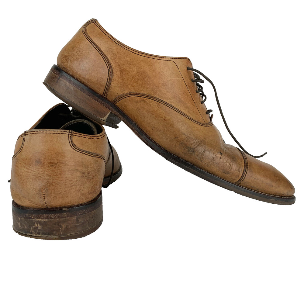 Cole Haan Williams Cap Toe Oxford Shoes British Tan Lace Up C12337 Mens Size 10